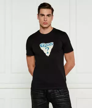 Футболка мужская Guess Jeans с принтом, черный