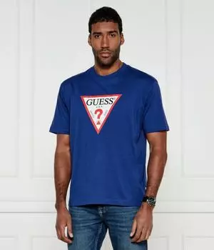 Футболка мужская Guess Jeans свободного кроя, синий