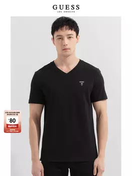 Футболка мужская Guess однотонная, серый