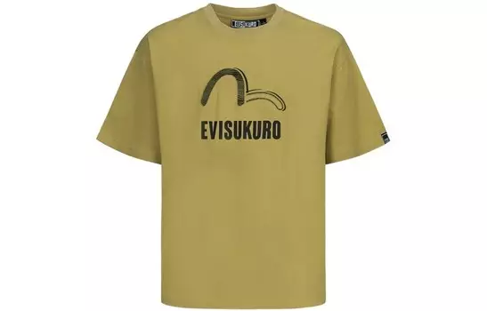 Футболка мужская хаки Evisu, хаки