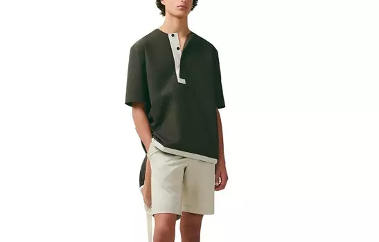 Футболка мужская хаки Hermes, хаки