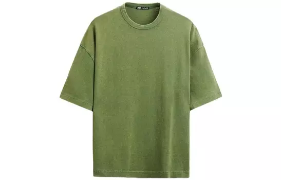 Футболка мужская хаки Zara, хаки