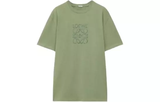 Футболка мужская хаки зеленая Loewe, зеленый