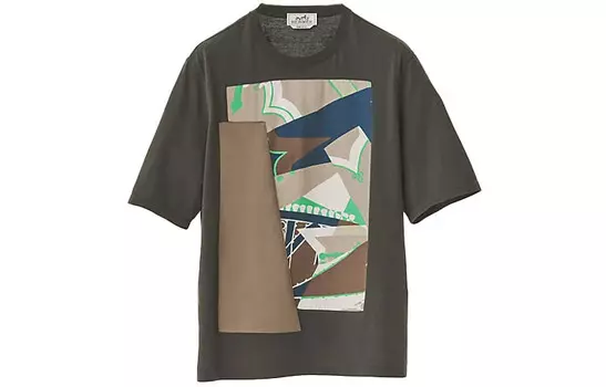 Футболка мужская Hermes, болотный