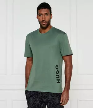 Футболка мужская Hugo Bodywear с надписью, зеленый