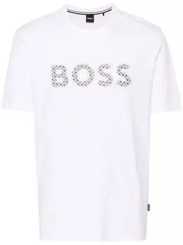 Футболка мужская Hugo Boss Thompson 06 с коротким рукавом и круглым вырезом, белая