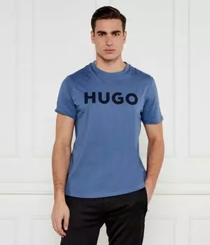 Футболка мужская Hugo хлопковая , синий
