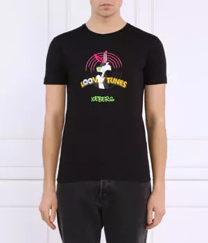 Футболка мужская Iceberg с принтом, черный