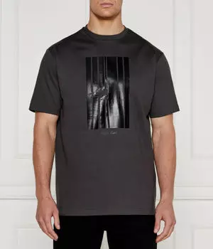 Футболка мужская Iceberg свободная хлопковая, серый