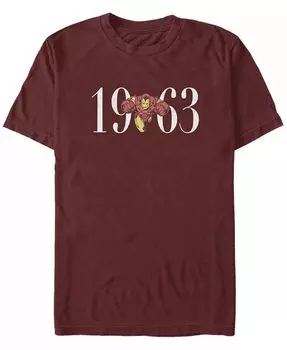 Футболка мужская Iron Sixty Three с коротким рукавом и круглым вырезом Fifth Sun, красный