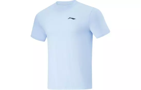 Футболка мужская из коллекции Running, прозрачная, небесно-голубая Lining, голубой