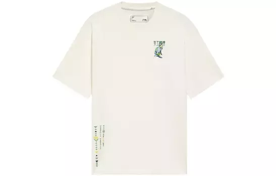 Футболка мужская из коллекции Sports Life бежевая Lining, бежевый