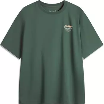 Футболка мужская из коллекции Sports Life, цвет кленовый зеленый Lining, зеленый