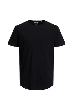 Футболка мужская Jack & Jones однотонная, черный