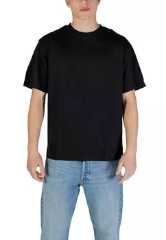 Футболка мужская Jack & Jones однотонная, черный