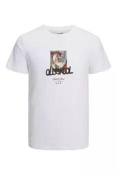 Футболка мужская Jack & Jones с принтом, белый