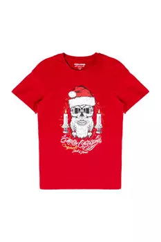 Футболка мужская Jack & Jones с принтом, красный