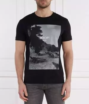 Футболка мужская Joop! Jeans Дарио хлопковая с принтом, черный
