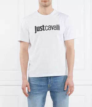 Футболка мужская Just Cavalli с логотипом, белый