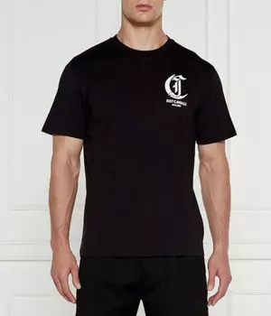 Футболка мужская Just Cavalli с логотипом, черный