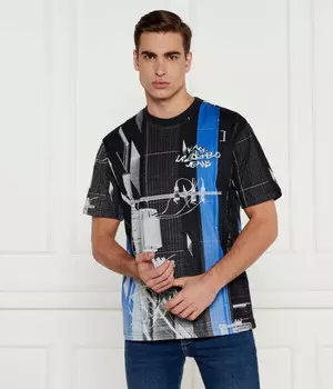 Футболка мужская Karl Lagerfeld Jeans из органического хлопка с принтом, черный