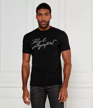 Футболка мужская Karl Lagerfeld Regular Fit с короткими рукавами, черный
