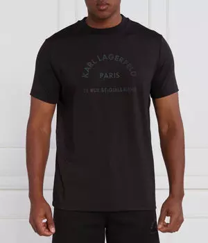 Футболка мужская Karl Lagerfeld Regular Fit с логотипом, черный