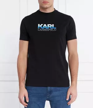 Футболка мужская Karl Lagerfeld с логотипом, черный