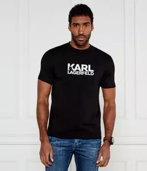 Футболка мужская Karl Lagerfeld с надписью, черный