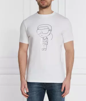 Футболка мужская Karl Lagerfeld с рисунком, белый