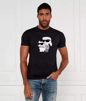 Футболка мужская Karl Lagerfeld с рисунком, черный