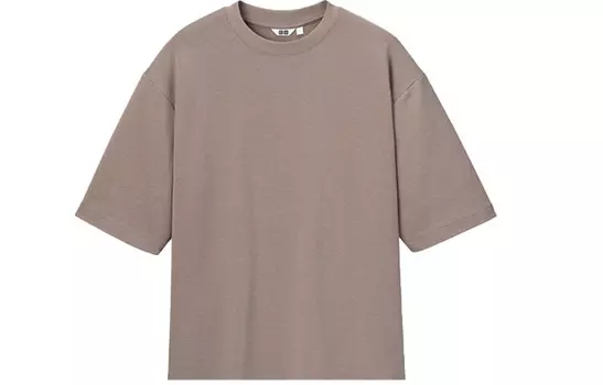 Футболка мужская каштановая Uniqlo, цвет Chestnut