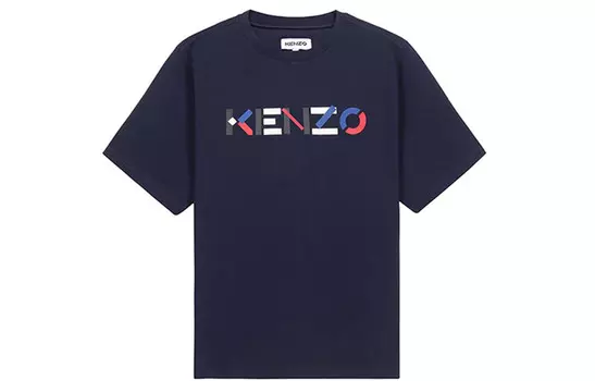 Футболка мужская Kenzo с логотипом, темно-синий