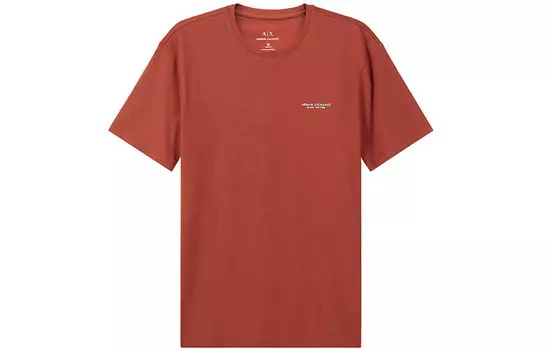Футболка мужская кирпично-красная Armani Exchange, красный