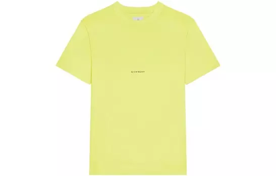 Футболка мужская кислотно-желтая Givenchy, желтый