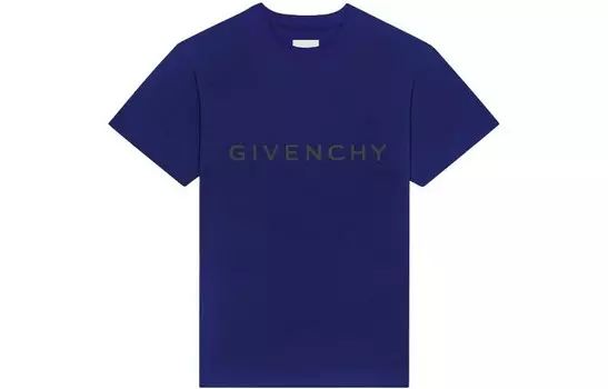 Футболка мужская кобальтово-синяя Givenchy, синий