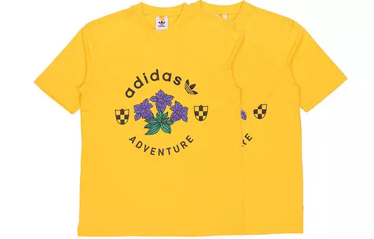 Футболка мужская комплект из 2 шт., цвет солнечный желтый Adidas Originals, желтый
