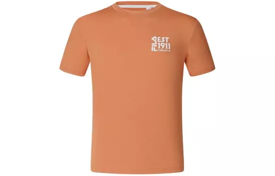 Футболка мужская кораллово-золотая Fila, цвет Coral gold