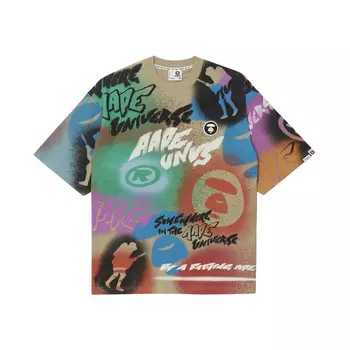 Футболка мужская коричневая Aape, коричневый