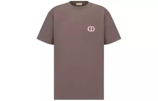 Футболка мужская коричневая Dior, коричневый