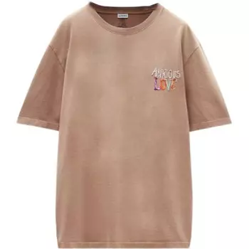 Футболка мужская коричневая Loewe, коричневый