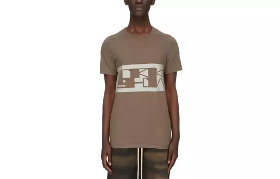 Футболка мужская коричневая Rick Owens, коричневый