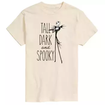 Футболка мужская "Кошмар перед Рождеством" с жутким принтом Disney, бежевый