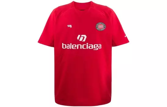 Футболка мужская красная Balenciaga, красный