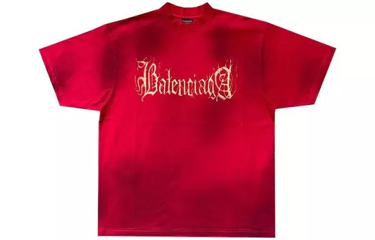 Футболка мужская красная Balenciaga, красный