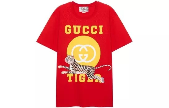 Футболка мужская красная Gucci, красный