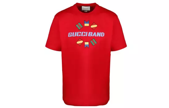 Футболка мужская красная Gucci, красный