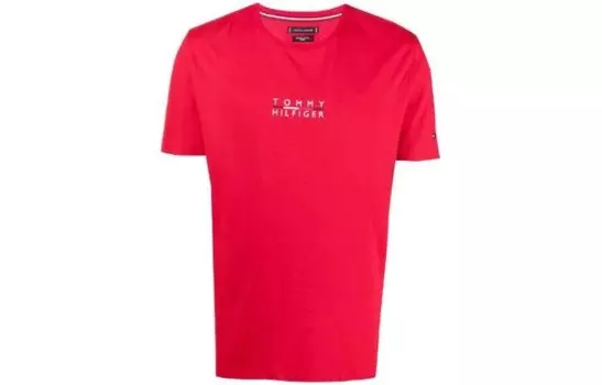 Футболка мужская красная Tommy Hilfiger, красный