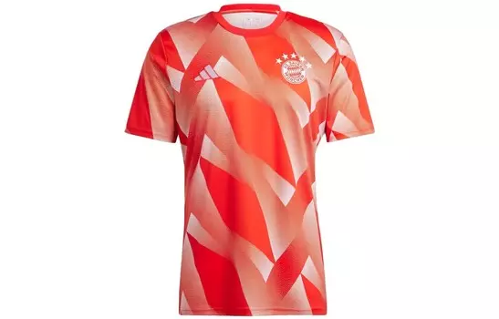 Футболка мужская красно-белая Adidas, красный