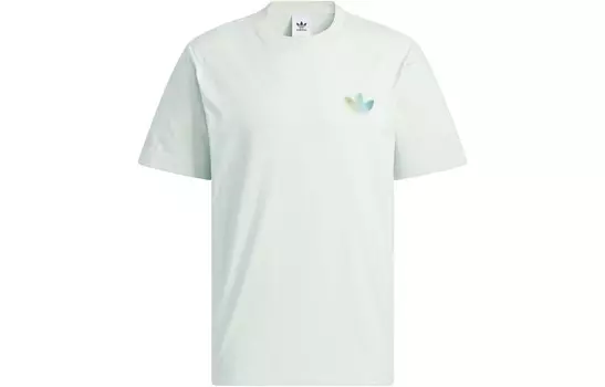 Футболка мужская льняная зеленая Adidas Originals, зеленый